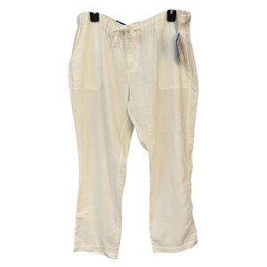 Columbia Womens Pants Size Large Linen Blend Coastal Lightweight Casual Travel